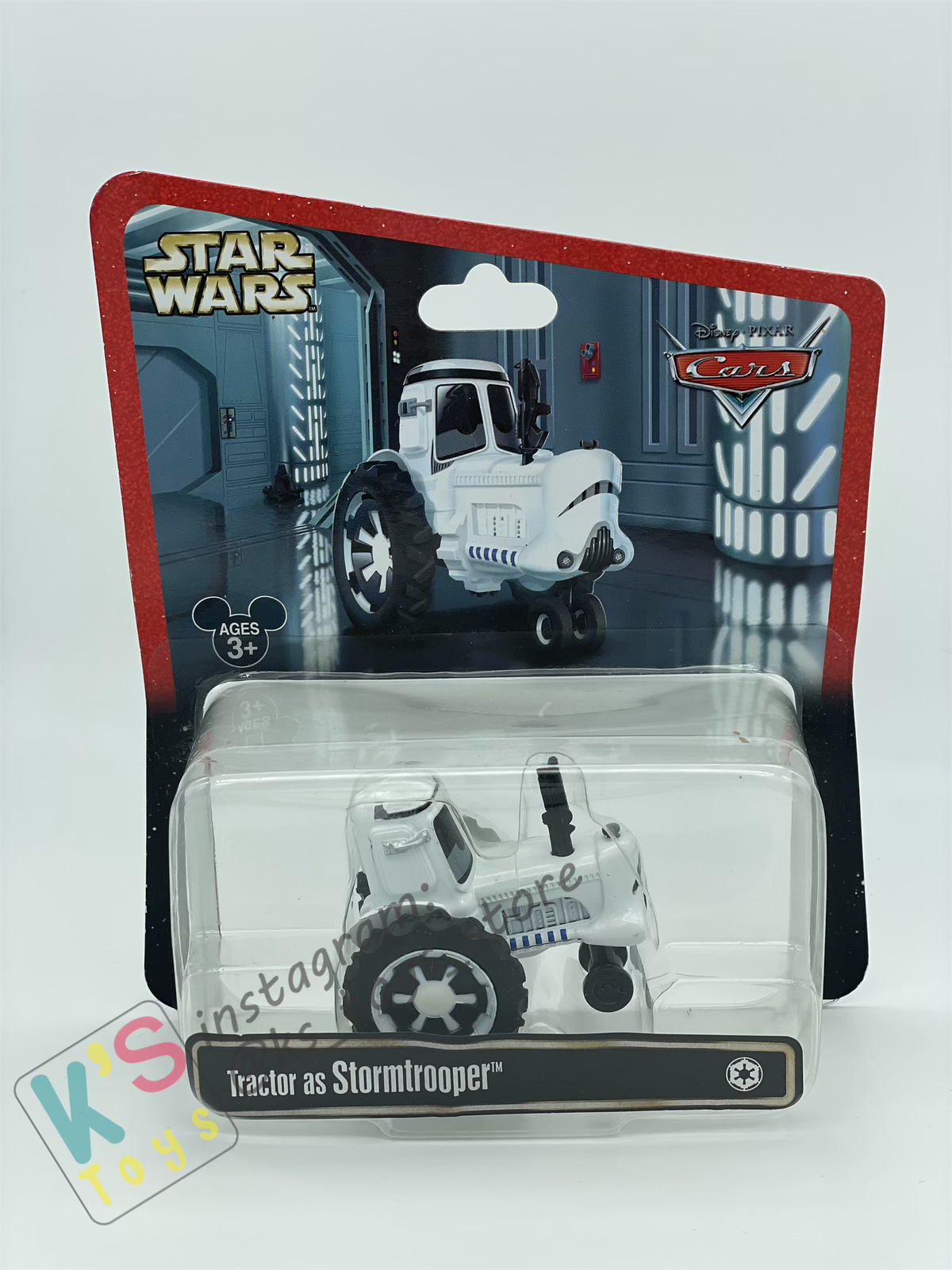 DISNEY PIXAR CARS BY MATTEL EXCLUSIVE DISNEY PARKS "TRACTOR AS STORMTROOPER" - BNIP