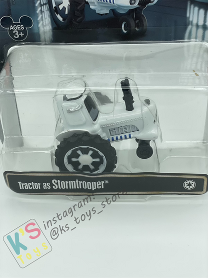 DISNEY PIXAR CARS BY MATTEL EXCLUSIVE DISNEY PARKS "TRACTOR AS STORMTROOPER" - BNIP