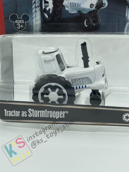 DISNEY PIXAR CARS BY MATTEL EXCLUSIVE DISNEY PARKS "TRACTOR AS STORMTROOPER" - BNIP