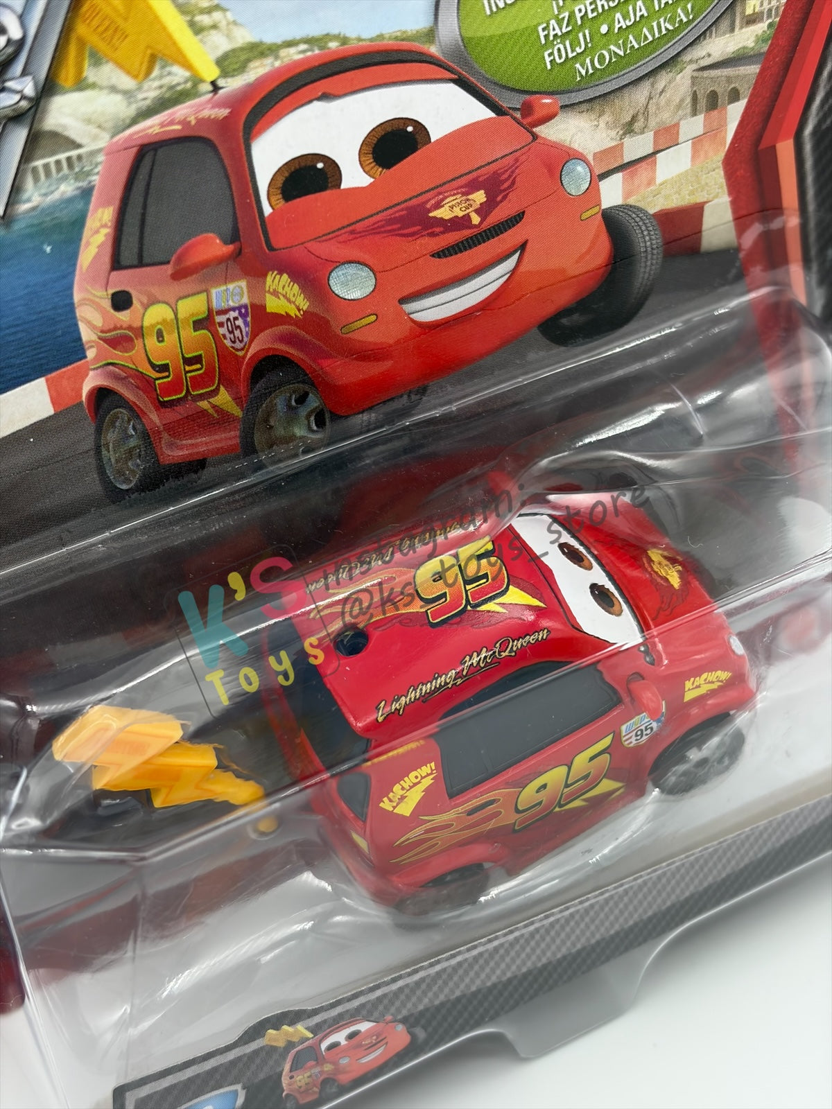DISNEY PIXAR CARS BY MATTEL, "CARTNEY BRAKIN" CHASE CARS 2 SERIES - BNIP