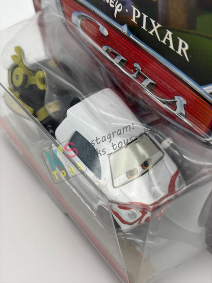 RARE DISNEY PIXAR CARS 1:55 BY MATTEL, "TAKESHI" CARS 2 SUPER CHASE - BNIP