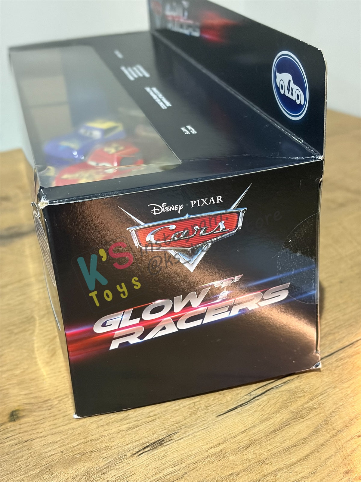 GIFT SET GLOW RACERS Disney Pixar Cars by MATTEL, 4-PACK GLOW RACERS PACK; MATER, DINOCO CRUZ RAMIREZ,  LIGHTNING MCQUEEN AND WILL RUSCH - NEW RELEASE 2023 - BNIP - READ DESCRIPTION!!!!!!!!!