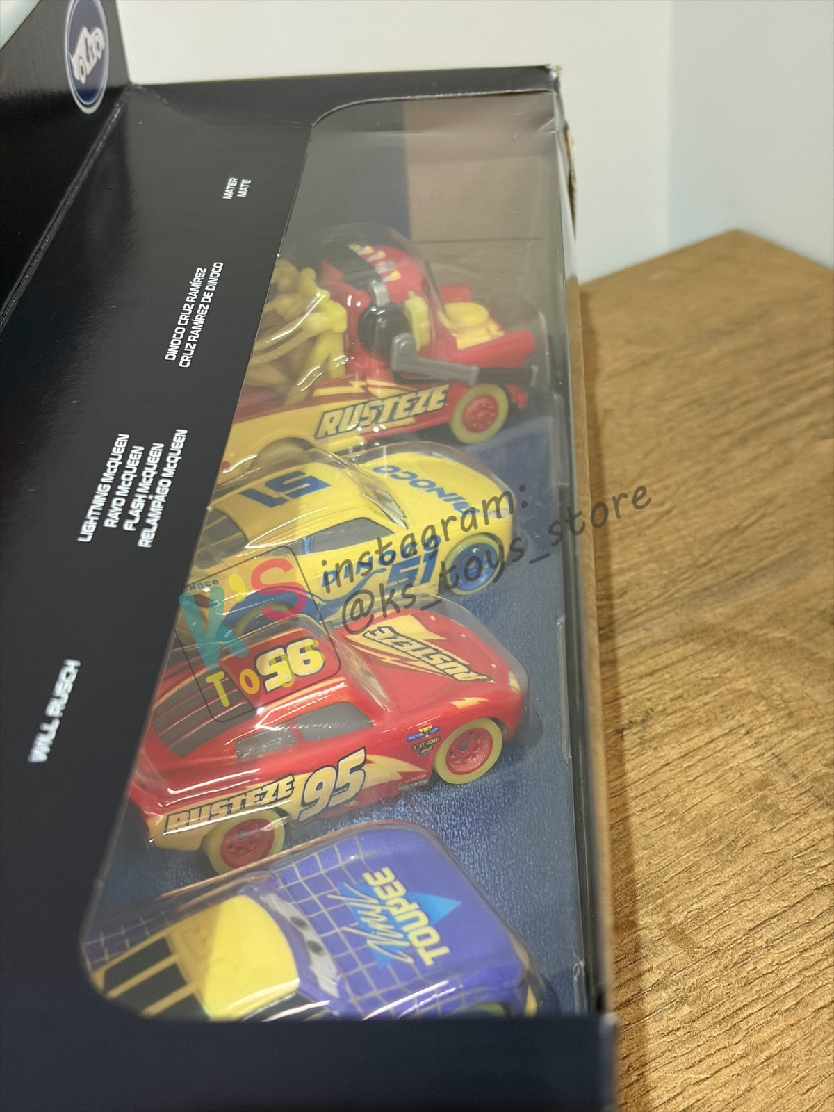 GIFT SET GLOW RACERS Disney Pixar Cars by MATTEL, 4-PACK GLOW RACERS PACK; MATER, DINOCO CRUZ RAMIREZ,  LIGHTNING MCQUEEN AND WILL RUSCH - NEW RELEASE 2023 - BNIP - READ DESCRIPTION!!!!!!!!!