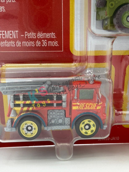 MINI RACERS DISNEY PIXAR CARS 3-PACK BY MATTEL  "RACE & RESCUE ROTOR TURBOSKY, RACE & RESCUE RED, AND SARGE" - 2026 RELEASE - BNIP