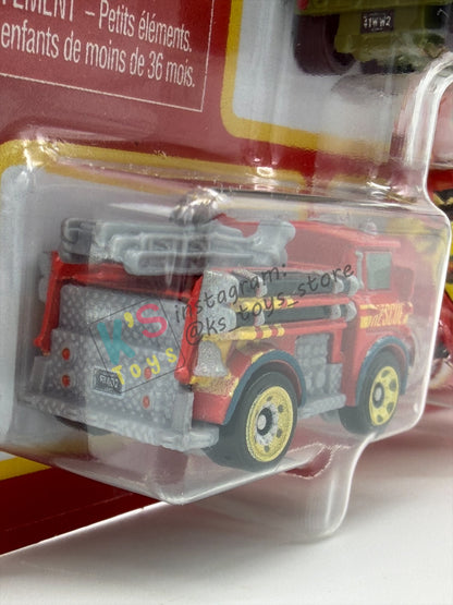MINI RACERS DISNEY PIXAR CARS 3-PACK BY MATTEL  "RACE & RESCUE ROTOR TURBOSKY, RACE & RESCUE RED, AND SARGE" - 2026 RELEASE - BNIP