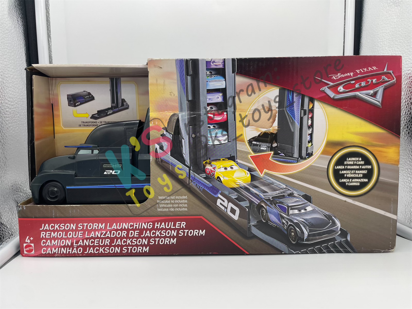 Hauler Disney Pixar Cars by Mattel, JACKSON STORM LAUNCHING HAULER - BNIP