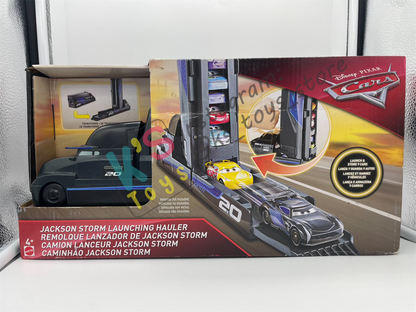 Hauler Disney Pixar Cars by Mattel, JACKSON STORM LAUNCHING HAULER - BNIP