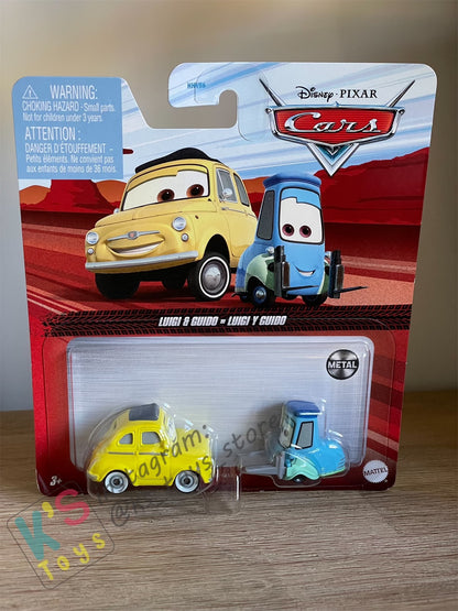 Disney Pixar Cars by MATTEL, LUIGI & GUIDO- 2023/2024 RE-RELEASED - BNIP