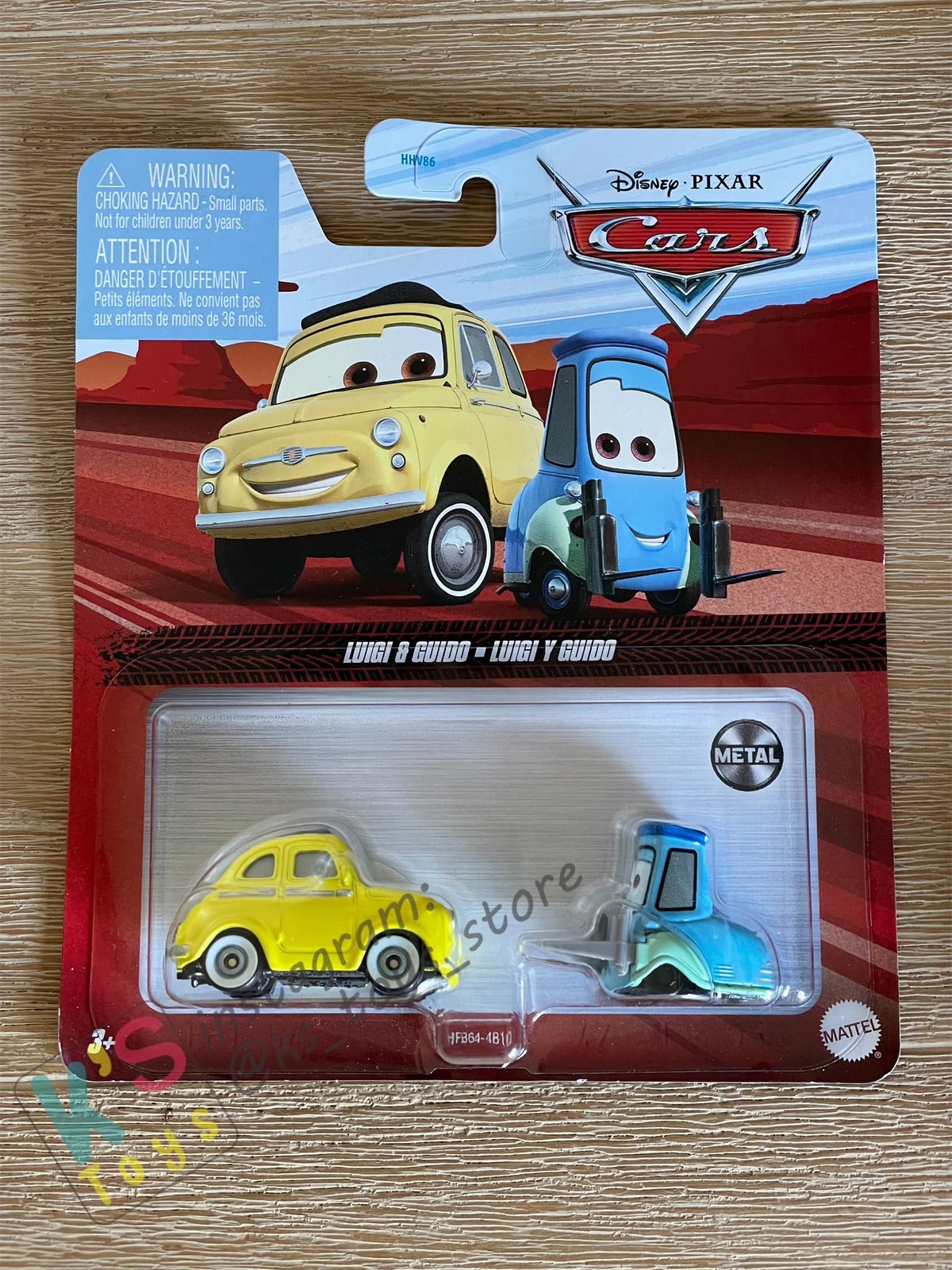 Disney Pixar Cars by MATTEL, LUIGI & GUIDO- 2023/2024 RE-RELEASED - BNIP