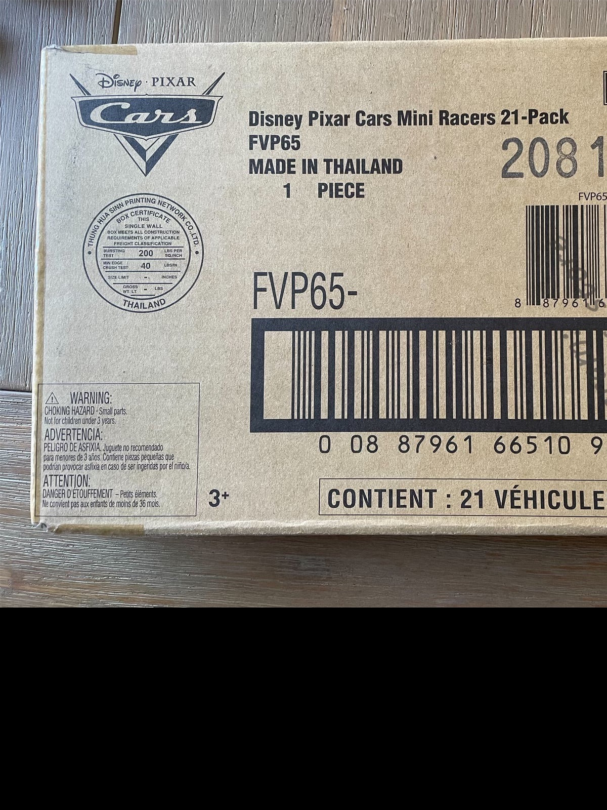 MINI RACERS DISNEY PIXAR CARS 21-PACK SILVER CHICK HICKS, SILVER CAL W ...