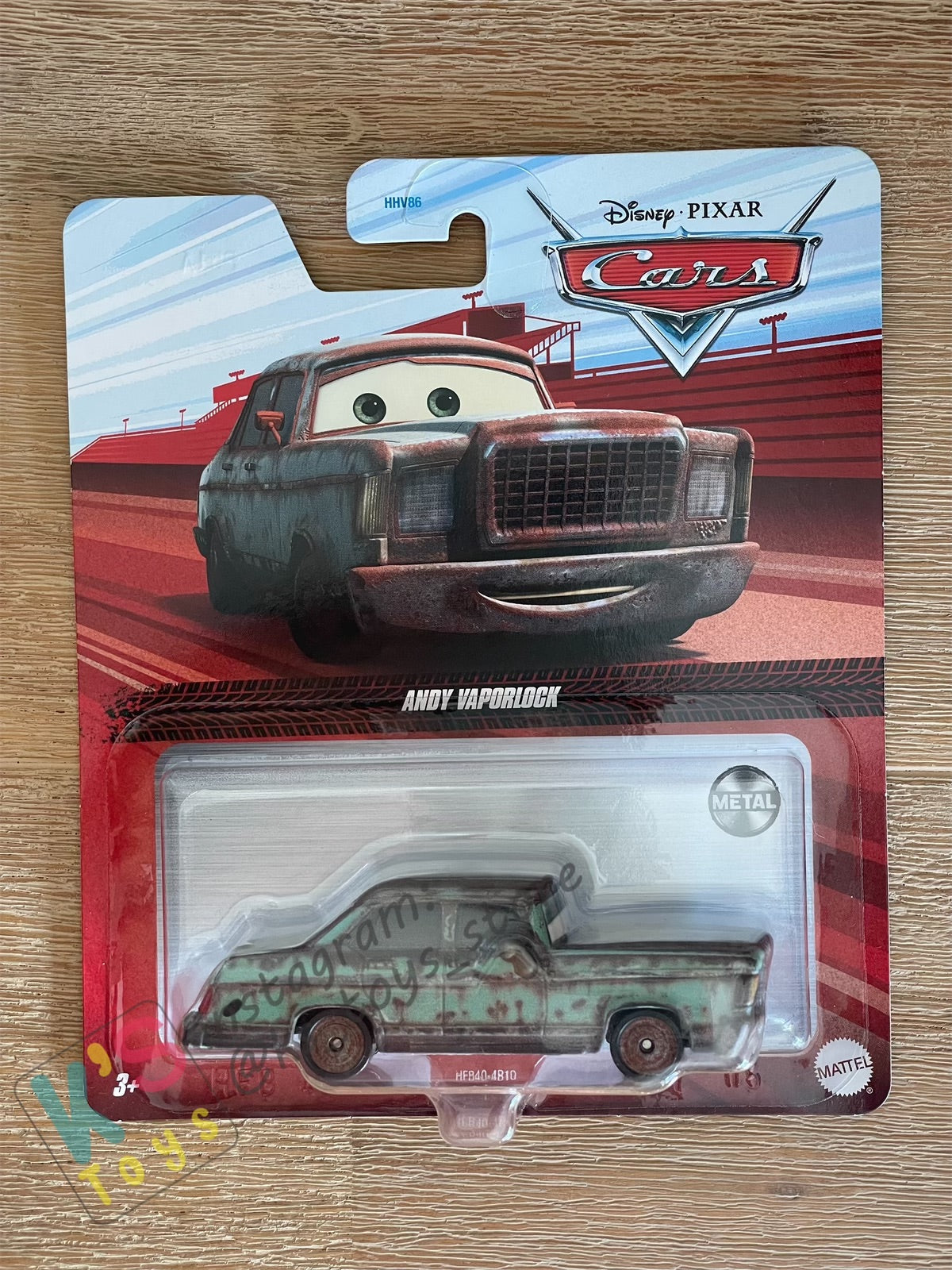 Disney Pixar Cars by MATTEL, ANDY VAPORLOCK, 2022 RE-RELEASED - BNIP