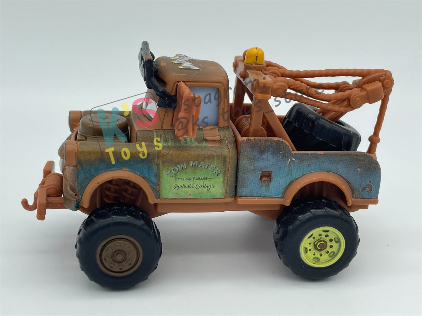 PRE-OWNED / LOOSE DISNEY PIXAR CARS BY MATTEL - "OFF-ROAD MATER" RADIATOR SPRINGS 500 1/2 SERIES - NEAR MINT CONDITION - READ DESCRIPTION!!!!!!!!!!