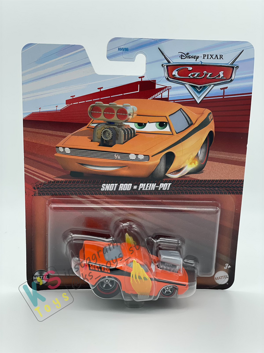 DISNEY PIXAR CARS BY MATTEL, SNOT ROD WITH FLAMES - 2024 THAILAND RELEASE - BNIP