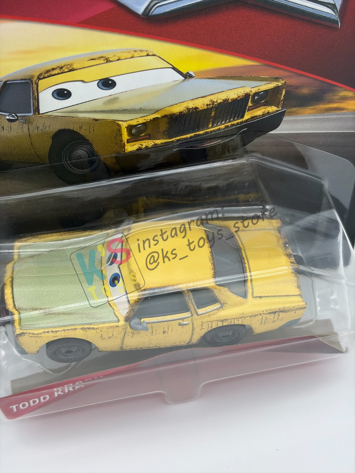 DISNEY PIXAR CARS 1:55 BY MATTEL - "TODD KRASH" - THUNDER HOLLOW SERIES - BNIP