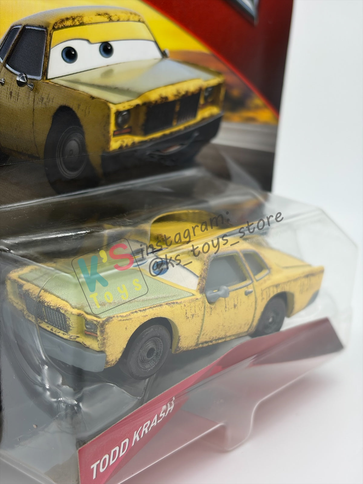 DISNEY PIXAR CARS 1:55 BY MATTEL - "TODD KRASH" - THUNDER HOLLOW SERIES - BNIP