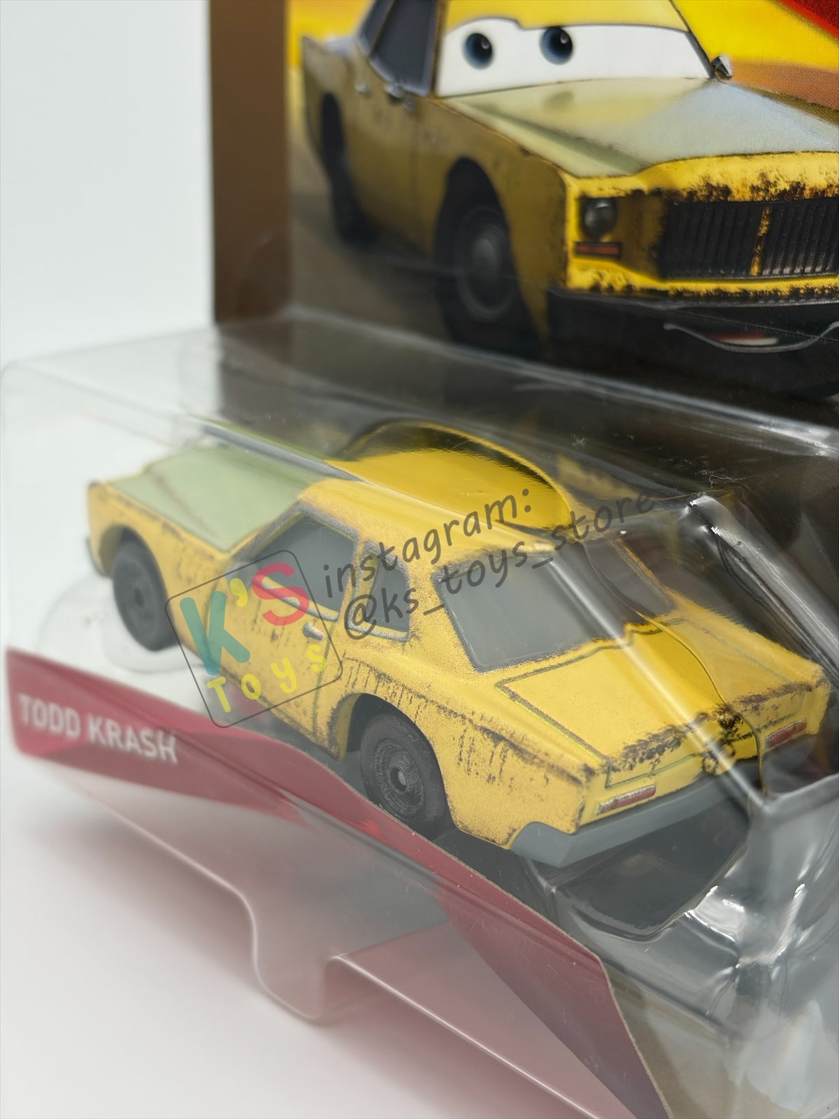 DISNEY PIXAR CARS 1:55 BY MATTEL - "TODD KRASH" - THUNDER HOLLOW SERIES - BNIP