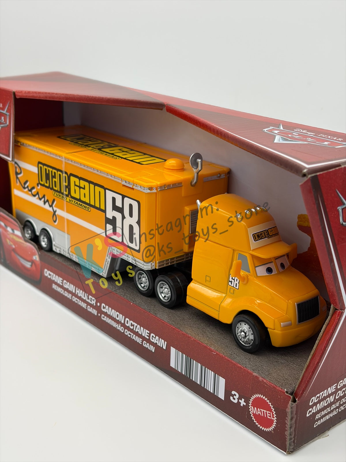 HAULER DISNEY PIXAR CARS BY MATTEL, OCTANE GAIN - 2026 RE-RELEASED 20TH ANNIVERSARY PACKAGING - BNIP