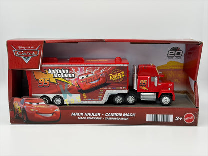 HAULER DISNEY PIXAR CARS BY MATTEL, MACK CARS 1 - 2026 RE-RELEASED 20TH ANNIVERSARY PACKAGING - BNIP