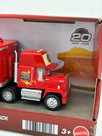 HAULER DISNEY PIXAR CARS BY MATTEL, MACK CARS 1 - 2026 RE-RELEASED 20TH ANNIVERSARY PACKAGING - BNIP