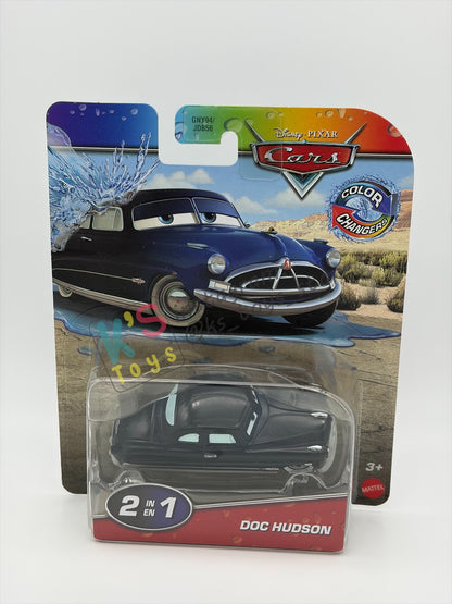 COLOR CHANGERS Disney Pixar Cars by MATTEL, DOC HUDSON - BLACK/BLUE 2026 RE-RELEASED - BNIP