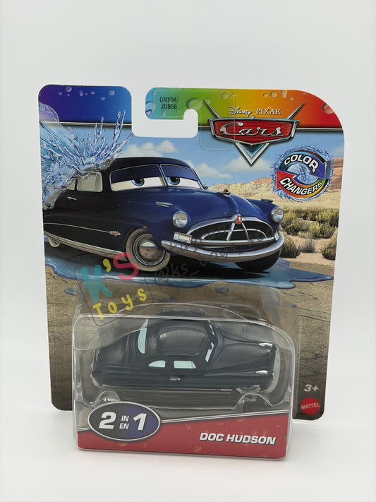 COLOR CHANGERS Disney Pixar Cars by MATTEL, DOC HUDSON - BLACK/BLUE 2026 RE-RELEASED - BNIP