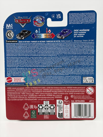 COLOR CHANGERS Disney Pixar Cars by MATTEL, DOC HUDSON - BLACK/BLUE 2026 RE-RELEASED - BNIP