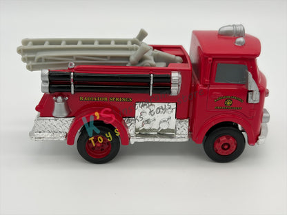 PRE-OWNED / LOOSE DISNEY PIXAR CARS BY MATTEL - "RED" - SUPERCHARGED SERIES - NEAR MINT CONDITION - READ DESCRIPTION!!!!!!!!!!!