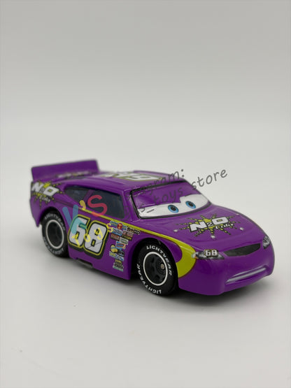 PRE-OWNED / LOOSE DISNEY PIXAR CARS BY MATTEL - "MANNY FLYWHEEL N2O COLA RUBBER TIRES- CARS SYNTHETIC RUBBER TIRES SERIES, NEAR MINT CONDITION - READ DESCRIPTION!!!!!!!!!!!