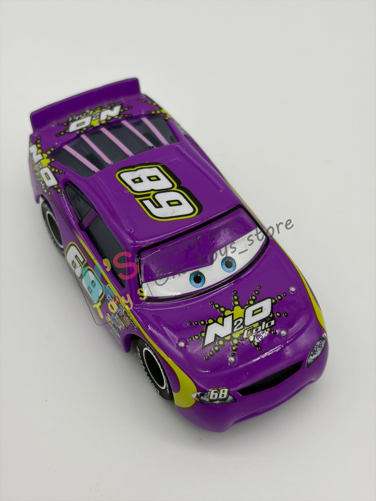 PRE-OWNED / LOOSE DISNEY PIXAR CARS BY MATTEL - "MANNY FLYWHEEL N2O COLA RUBBER TIRES- CARS SYNTHETIC RUBBER TIRES SERIES, NEAR MINT CONDITION - READ DESCRIPTION!!!!!!!!!!!