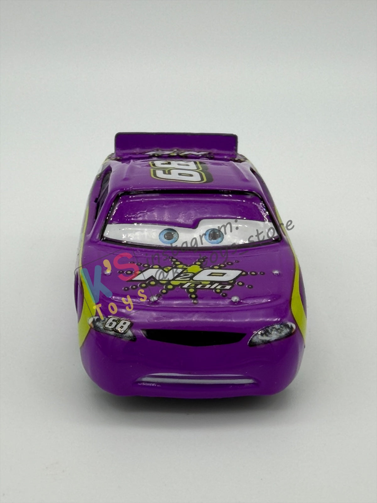 PRE-OWNED / LOOSE DISNEY PIXAR CARS BY MATTEL - "MANNY FLYWHEEL N2O COLA RUBBER TIRES- CARS SYNTHETIC RUBBER TIRES SERIES, NEAR MINT CONDITION - READ DESCRIPTION!!!!!!!!!!!