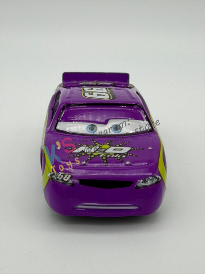 PRE-OWNED / LOOSE DISNEY PIXAR CARS BY MATTEL - "MANNY FLYWHEEL N2O COLA RUBBER TIRES- CARS SYNTHETIC RUBBER TIRES SERIES, NEAR MINT CONDITION - READ DESCRIPTION!!!!!!!!!!!