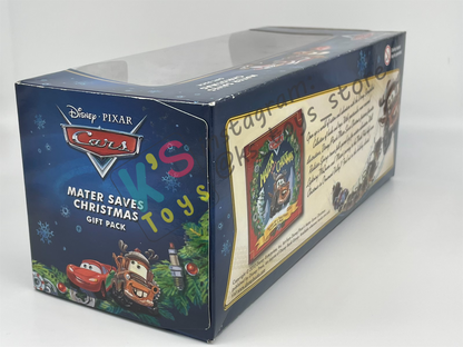 GIFT SET Disney Pixar Cars by MATTEL, EXCLUSIVE 3 PACK MATER SAVES CHRISTMAS ONLY AT TOYRUS - SANTA CAR, WHEE-HOO WINTER MATER, AND HOLIDAY HOTSHOT LIGHTNING MCQUEEN - BNIP