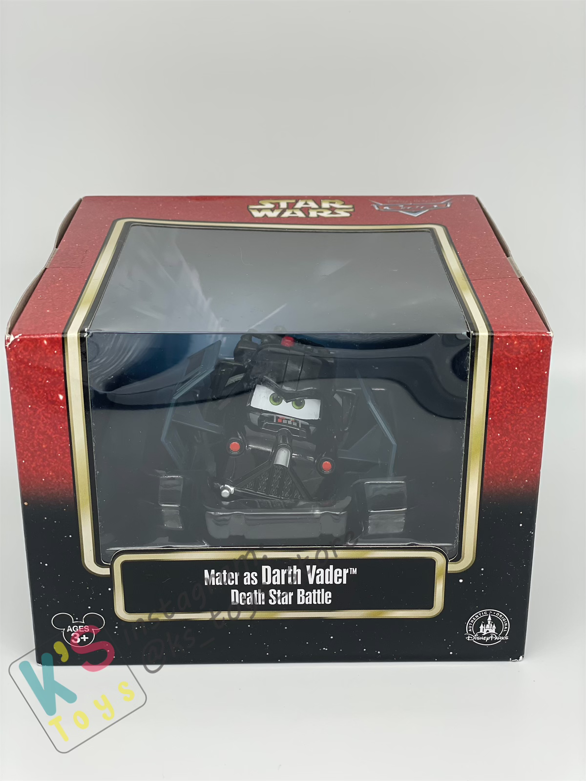 DISNEY PIXAR CARS BY MATTEL EXCLUSIVE DISNEY PARKS "MATER AS DARTH VADER DEATH STAR BATTLE" - BNIP