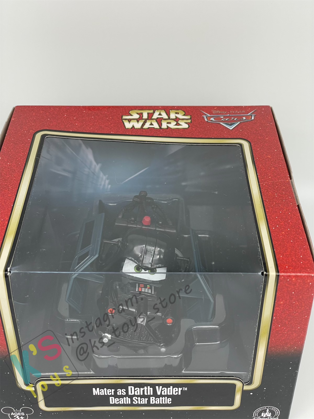 DISNEY PIXAR CARS BY MATTEL EXCLUSIVE DISNEY PARKS "MATER AS DARTH VADER DEATH STAR BATTLE" - BNIP