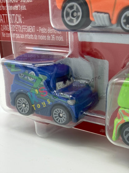MINI RACERS DISNEY PIXAR CARS 3-PACK BY MATTEL  "DJ, SNOT ROD AND WINGO"- 2026 RELEASE - BNIP