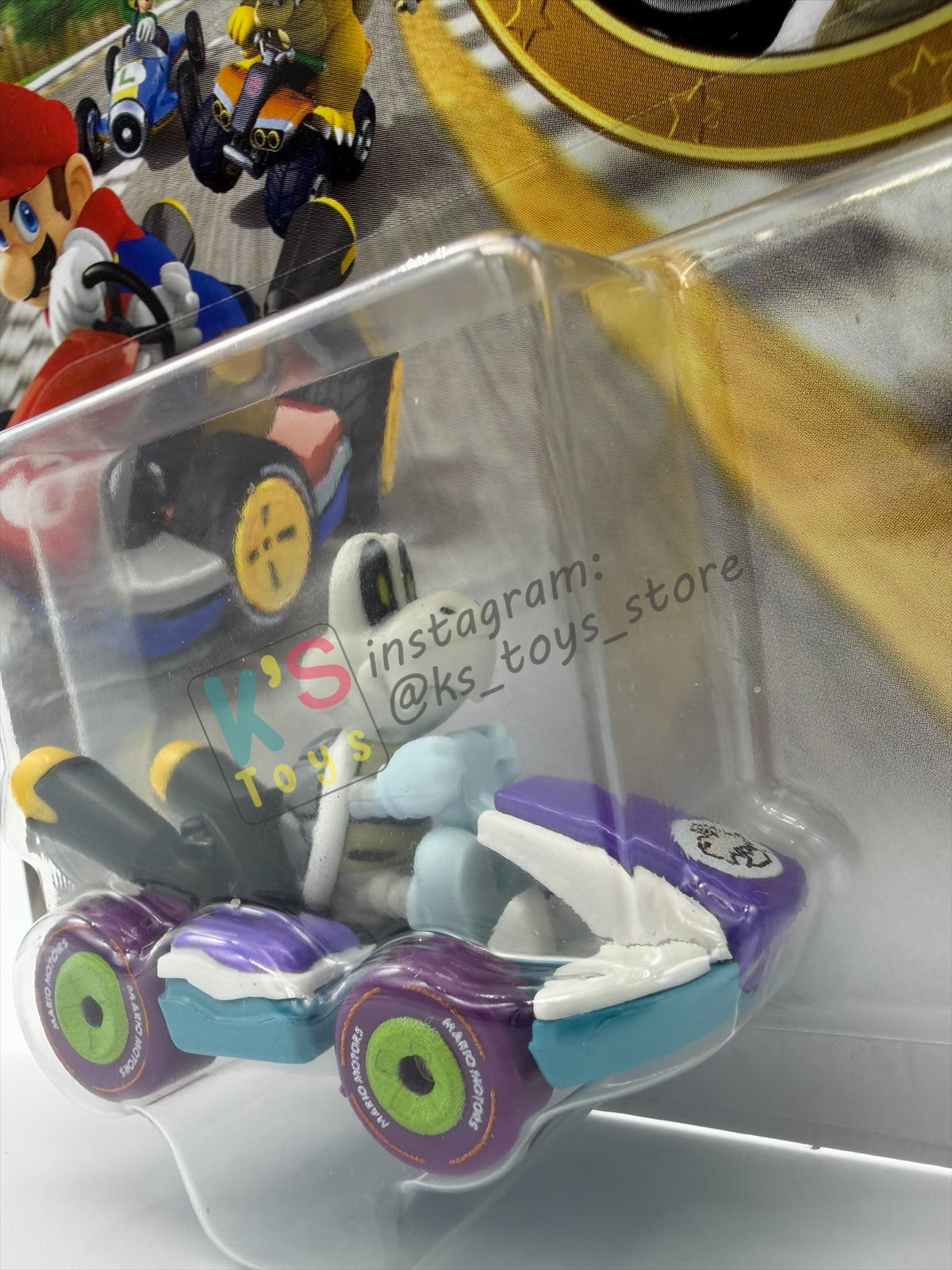 HOTWHEELS MARIO KART 1:64 BY MATTEL, "DRY BONES WITH STANDARD KART" 2026 RE-RELEASED - BNIP
