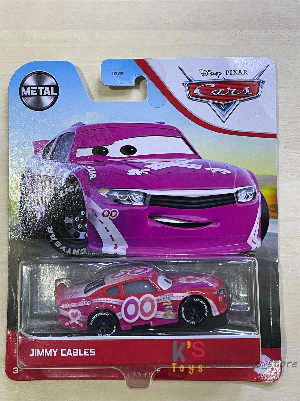 DISNEY PIXAR CARS BY MATTEL, JIMMY CABLES - BNIP