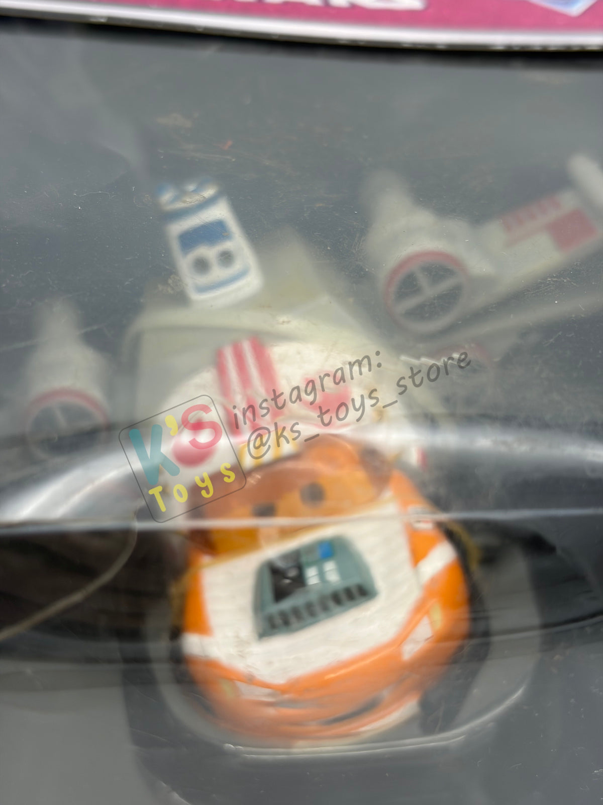 RARE EXCLUSIVE DISNEY PIXAR CARS BY DISNEY PARKS, "LIGHTNING MCQUEEN AS JEDI LUKE SKYWALKER DEATH STAR BATTLE" STAR WARS SERIES - BNIP *BLISTER IS CRACKED!!