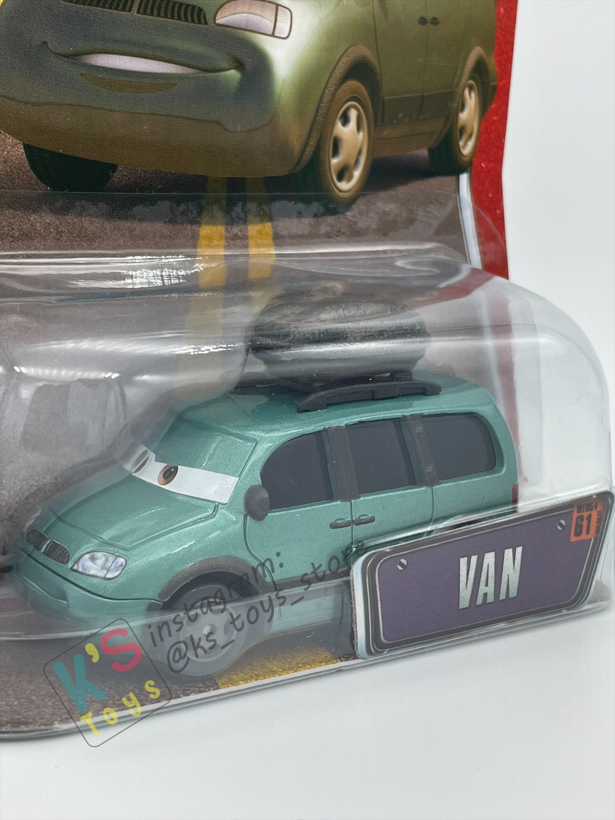 DISNEY PIXAR CARS BY MATTEL, "VAN #61" THE WORLD OF CARS - BNIP