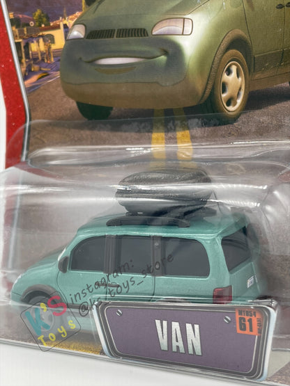 DISNEY PIXAR CARS BY MATTEL, "VAN #61" THE WORLD OF CARS - BNIP