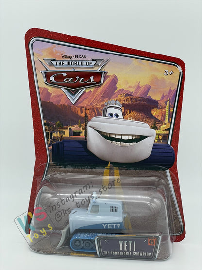 DISNEY PIXAR CARS BY MATTEL, YETI THE ABOMINABLE SNOWPLOW - SUPERCHARGED SERIES - BNIP