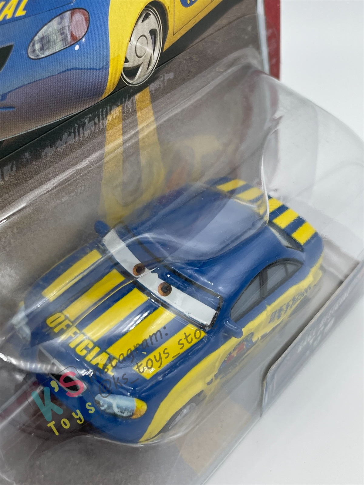 DISNEY PIXAR CARS BY MATTEL, THE WORLD OF CARS SERIES - RACE OFFICIAL TOM #57 - BNIP