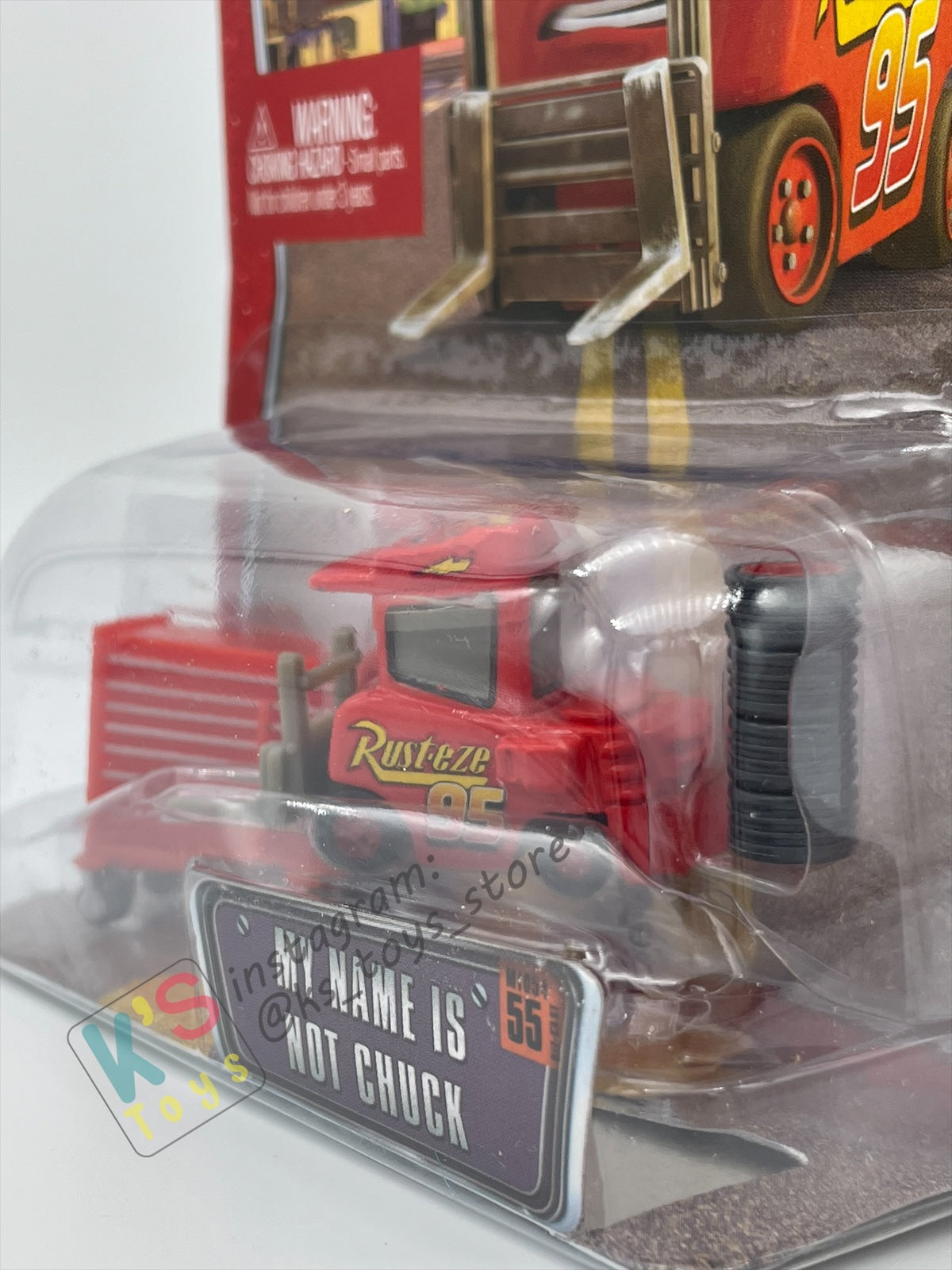 DISNEY PIXAR CARS BY MATTEL, THE WORLD OF CARS SERIES - MY NAME IS NOT CHUCK #55 - BNIP