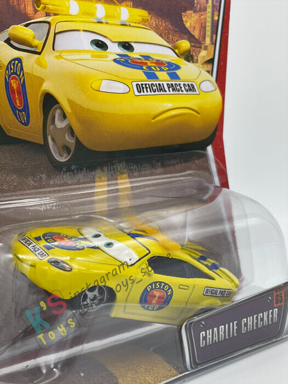 DISNEY PIXAR CARS "CHARLIE CHECKER" THE WORLD OF CARS SERIES- BNIP