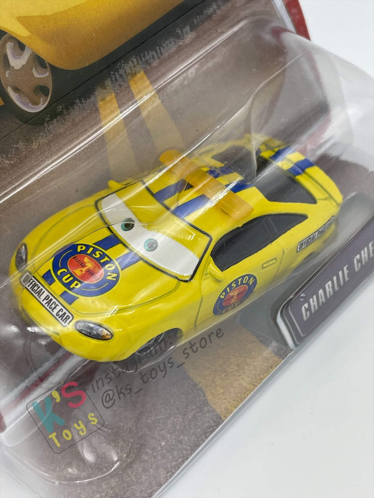 DISNEY PIXAR CARS "CHARLIE CHECKER" THE WORLD OF CARS SERIES- BNIP