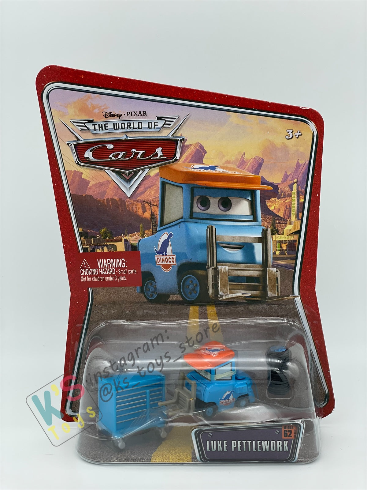 DISNEY PIXAR CARS BY MATTEL,  "LUKE PETTLEWORK" - THE WORLD OF CARS SERIES - BNIP