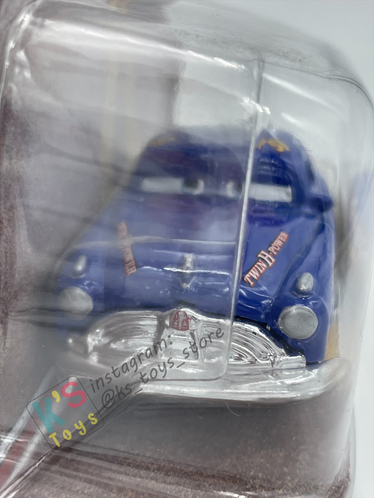DISNEY PIXAR CARS BY MATTEL, THE WORLD OF CARS SERIES -FABULOUS HUDSON HORNET WITH RED RIMS #10 - BNIP