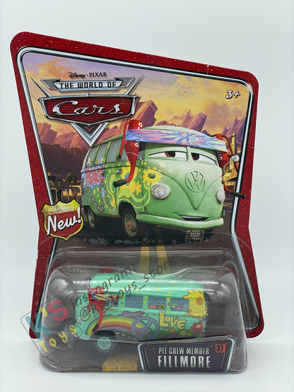 DISNEY PIXAR CARS BY MATTEL, PIT CREW MEMBER FILLMORE #37 - BNIP