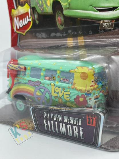 DISNEY PIXAR CARS BY MATTEL, PIT CREW MEMBER FILLMORE #37 - BNIP