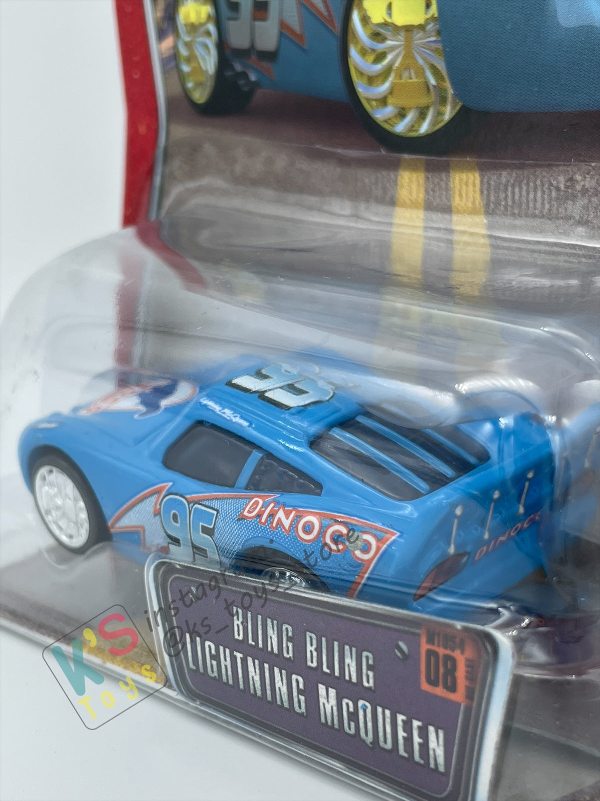 DISNEY PIXAR CARS 1:55 BY MATTEL, BLING BLING LIGHTNING MCQUEEN - THE WORLD OF CARS  SERIES - BNIP